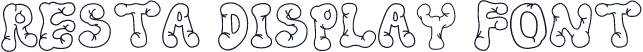 Resta Display Font
