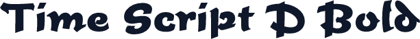 Time Script D Bold