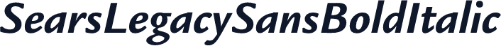 SearsLegacySansBoldItalic