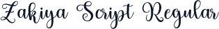 Zakiya Script Regular