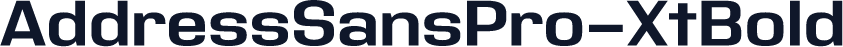 AddressSansPro-XtBold
