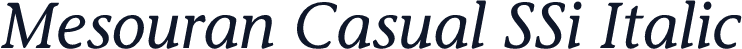 Mesouran Casual SSi Italic