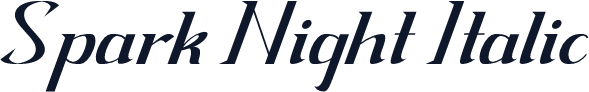 Spark Night Italic