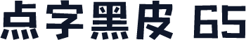 点字黑皮 65