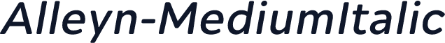 Alleyn-MediumItalic