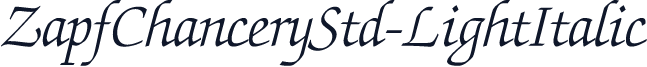 ZapfChanceryStd-LightItalic