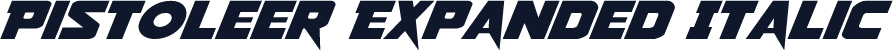 Pistoleer Expanded Italic