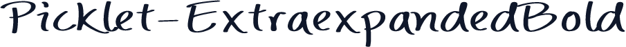 Picklet-ExtraexpandedBold