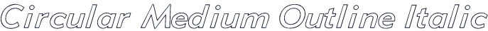 Circular Medium Outline Italic