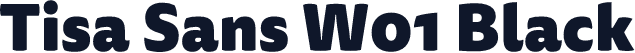 Tisa Sans W01 Black