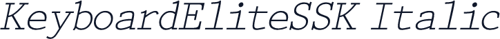 KeyboardEliteSSK Italic