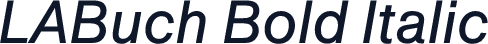 LABuch Bold Italic