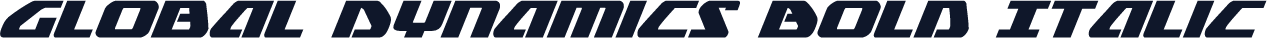 Global Dynamics Bold Italic