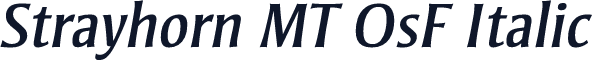 Strayhorn MT OsF Italic
