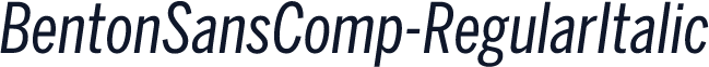 BentonSansComp-RegularItalic