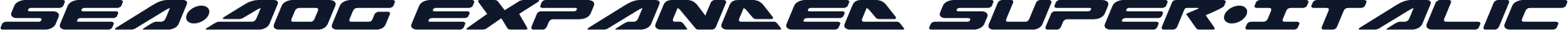Sea-Dog Expanded Super-Italic