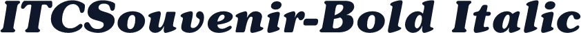 ITCSouvenir-Bold Italic