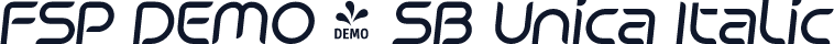 FSP DEMO - SB Unica Italic