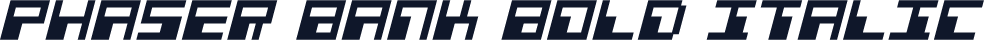 Phaser Bank Bold Italic