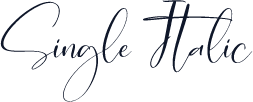 Single Italic