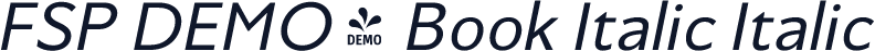 FSP DEMO - Book Italic Italic