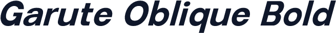 Garute Oblique Bold