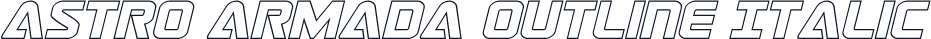 Astro Armada Outline Italic