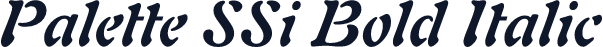 Palette SSi Bold Italic