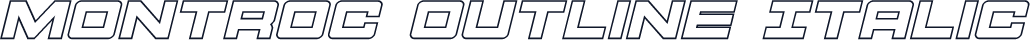 Montroc Outline Italic