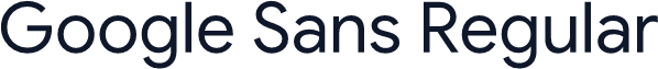 Google Sans Regular