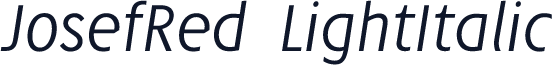 JosefRed-LightItalic