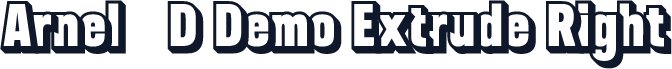 Arnel 3D Demo Extrude Right