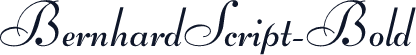 BernhardScript-Bold