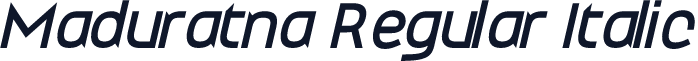 Maduratna Regular Italic