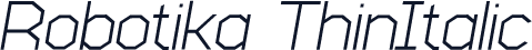 Robotika ThinItalic