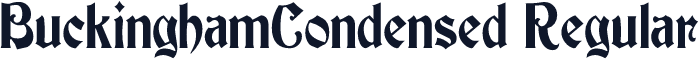 BuckinghamCondensed Regular