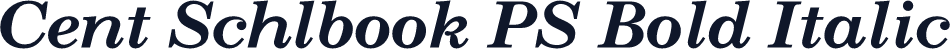 Cent Schlbook PS Bold Italic