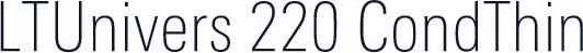 LTUnivers 220 CondThin
