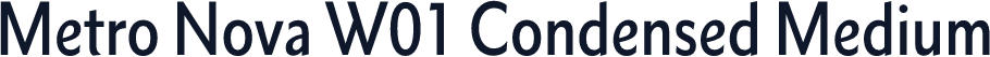 Metro Nova W01 Condensed Medium