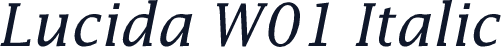 Lucida W01 Italic