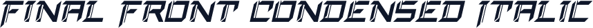 Final Front Condensed Italic