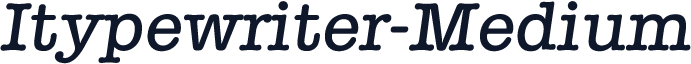 Itypewriter-Medium