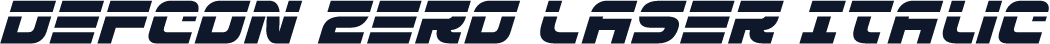 Defcon Zero Laser Italic