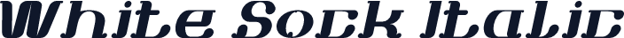White Sock Italic