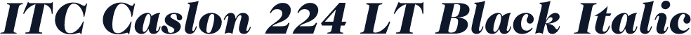 ITC Caslon 224 LT Black Italic