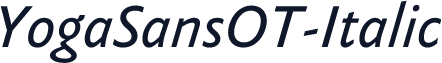 YogaSansOT-Italic