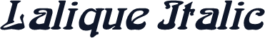 Lalique Italic