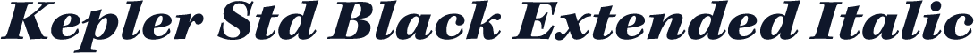 Kepler Std Black Extended Italic