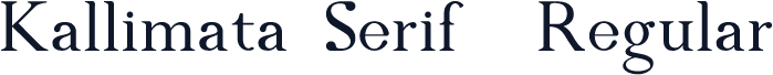 Kallimata Serif  Regular