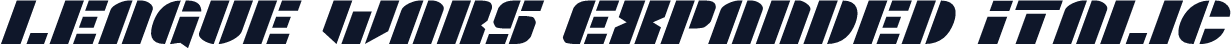 League Wars Expanded Italic